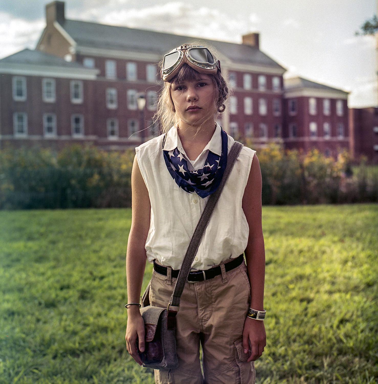 Faces of New York City  - Mylah as Amelia Earhart, Governor's Island, 2019.