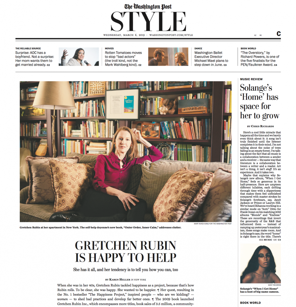 Gretchen Rubin for the Washington Post 