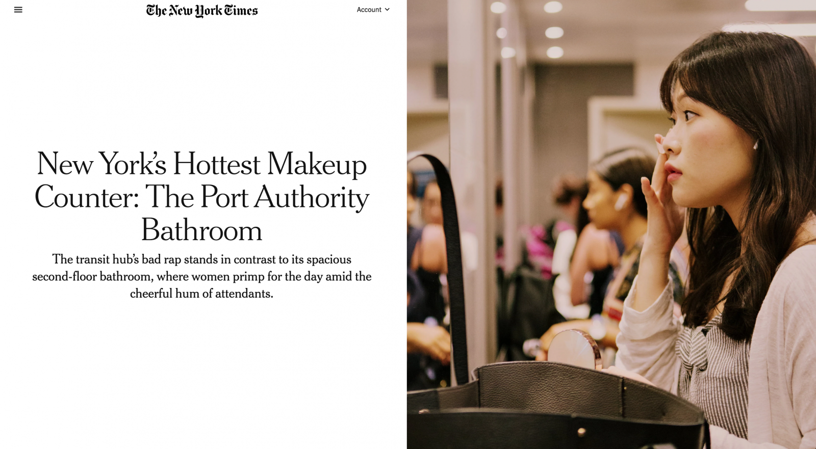 The Port Authority Bathroom / NYT