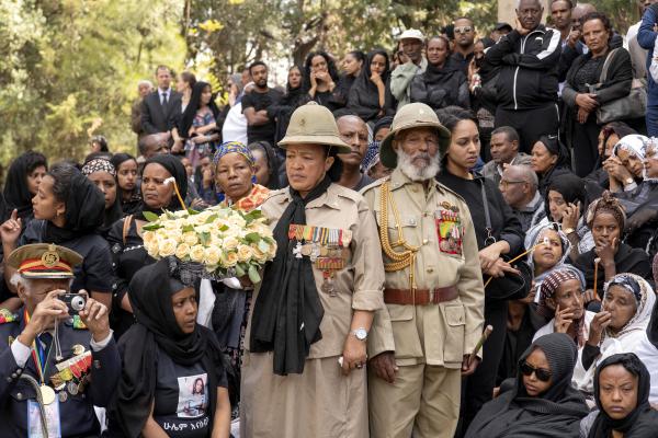 Maheder Tadese | Ethiopian Airlines Crash  - Elders from Ethiopian Patriotic Association gather with...