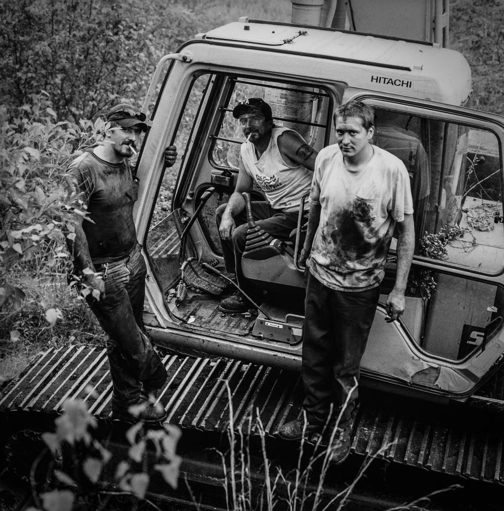 Image from The Portraits -   Buck, Craig, and Chris at Little Buck Mine  