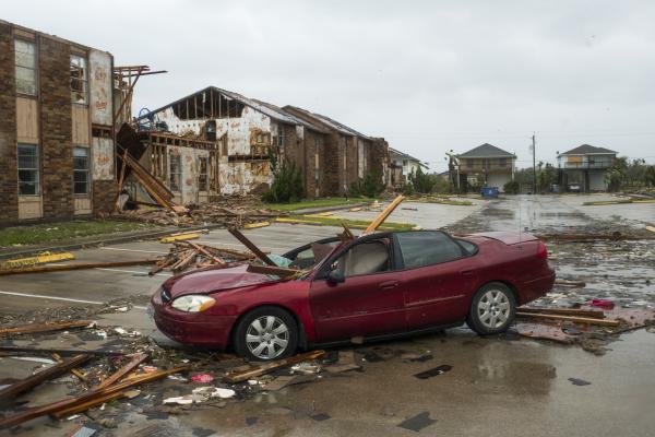 Image from Recent - Damage from Hurricane Harvey is seen near Rockport,...