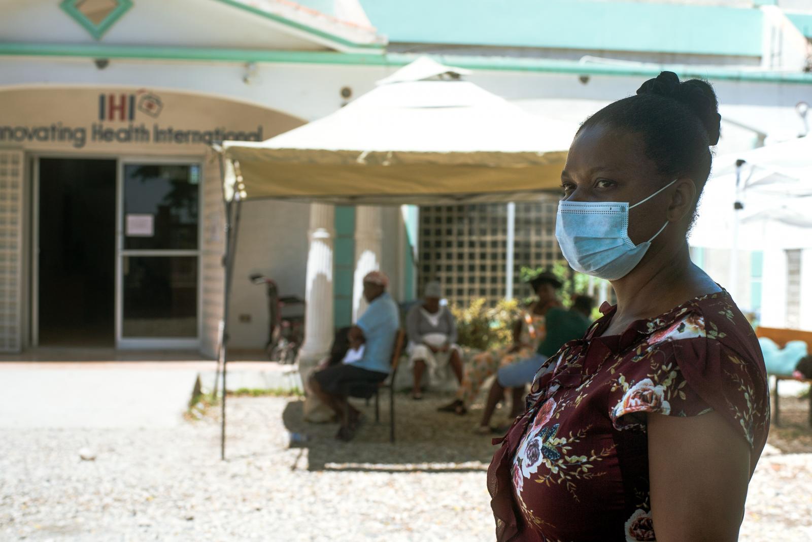 Yolette Olidere, a counselor fo...t IHI center in Port-au-Prince.