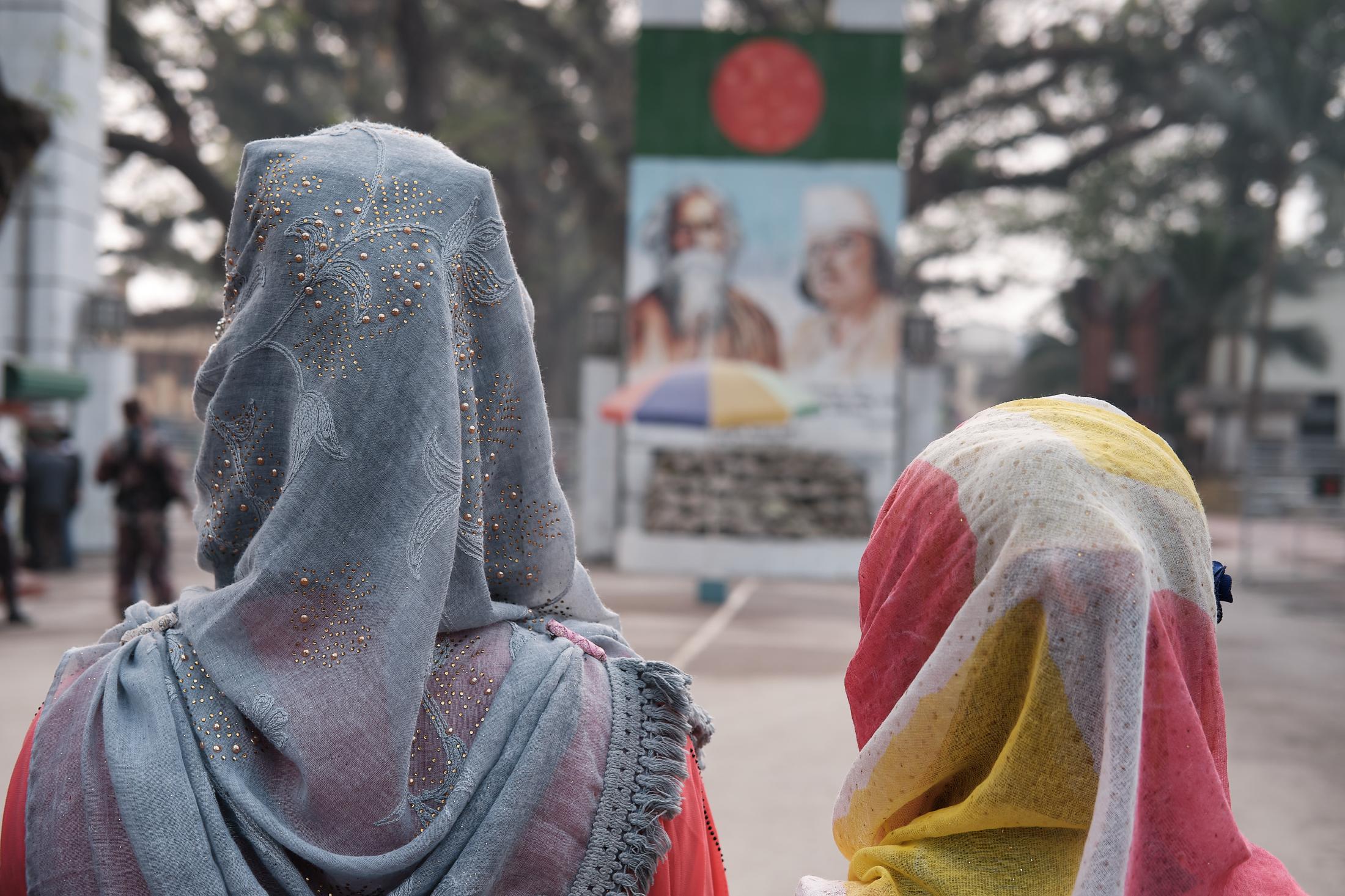 In Search of Intimacy - At the India-Bangladesh border at Benapole, two women...