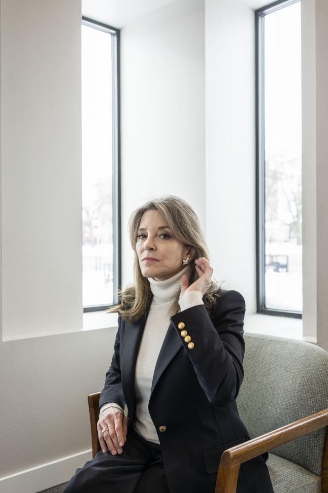Marianne Williamson poses for a.... KC McGinnis for Buzzfeed News