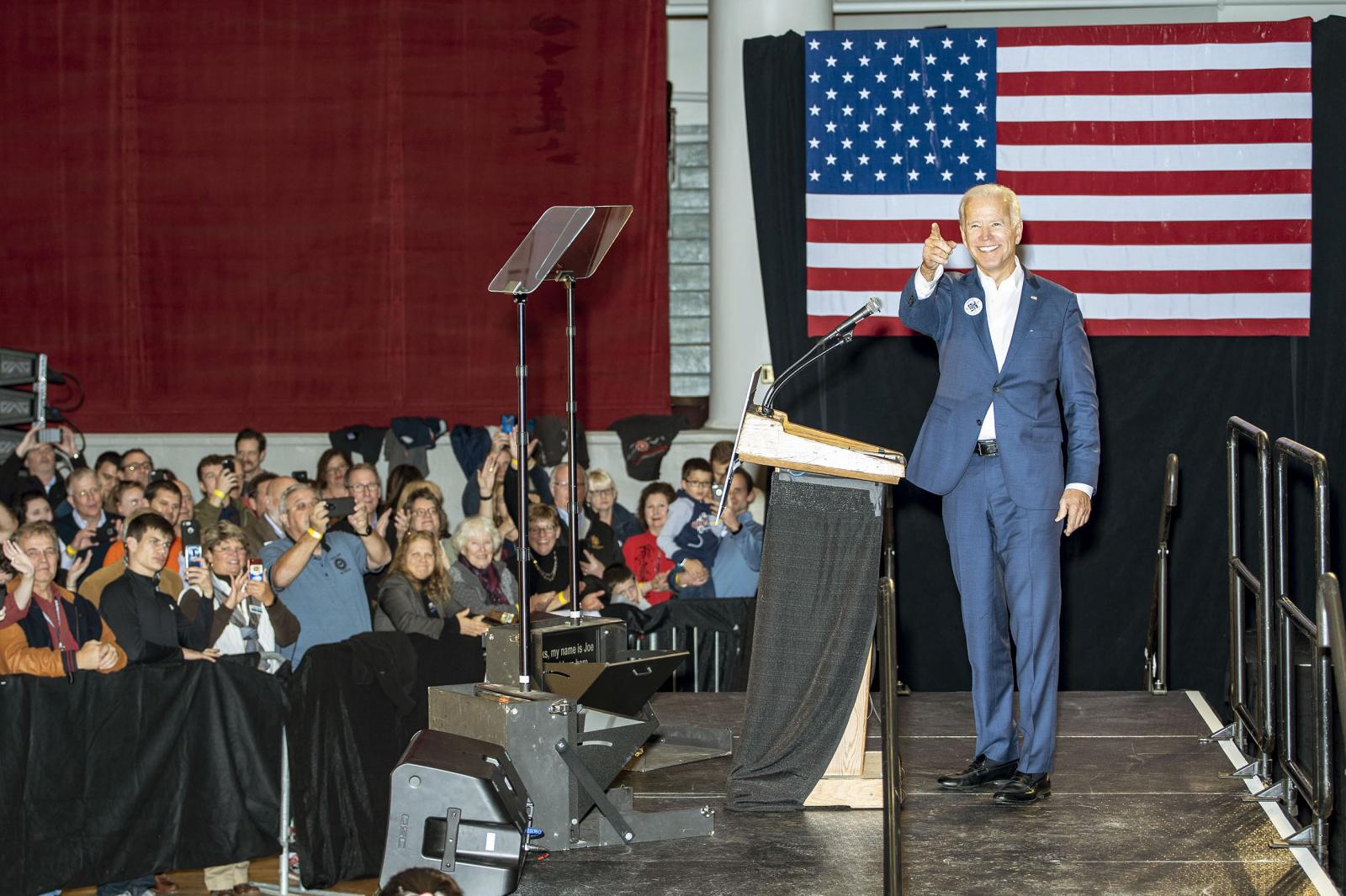 Politics - Former U.S. Vice President Joe Biden campaigns with...