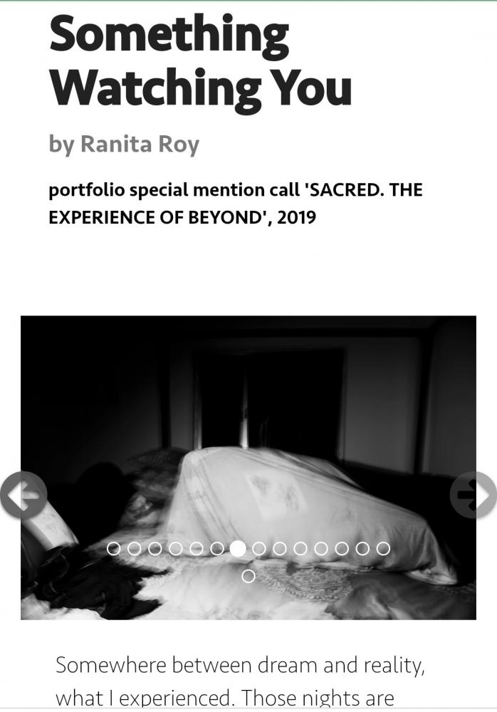 Something Watching You by Ranita Roy portfolio special mention call 'SACRED. THE EXPERIENCE OF BEYOND', 2019