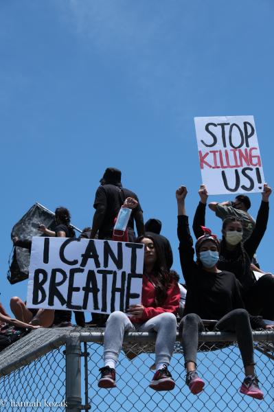 Peaceful protest at Pan Pacific Park in Los Angeles Erupts in Violence