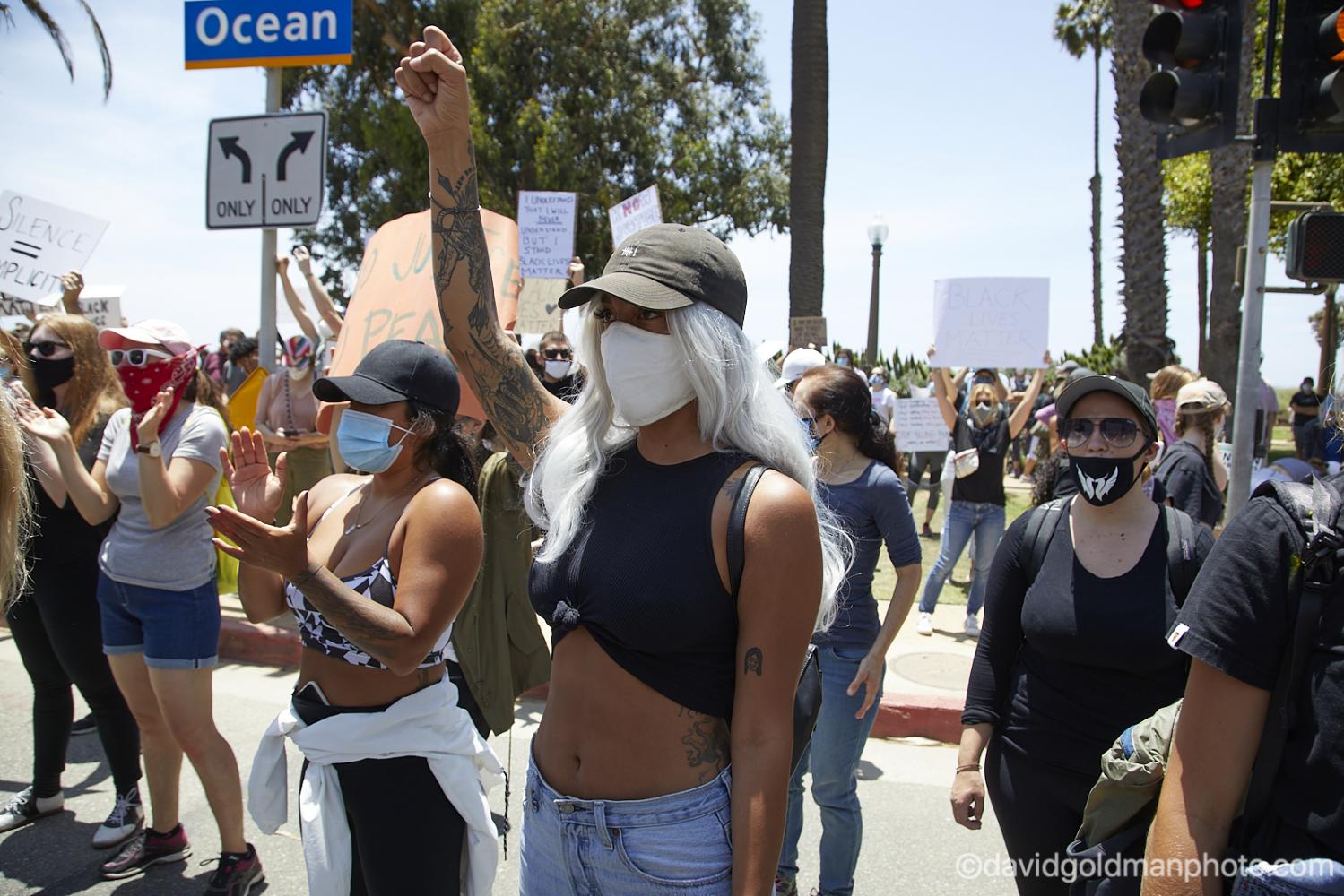 Peacful Protest in Santa Monica, CA