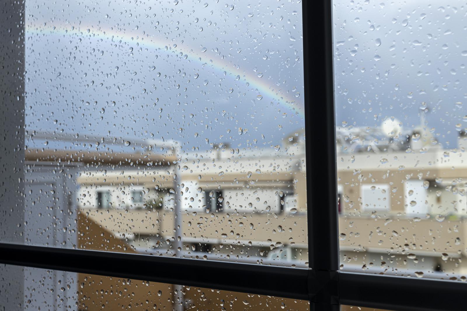 Day 9, Rainbow and raindrops on...enerife, Canary Islands, Spain.