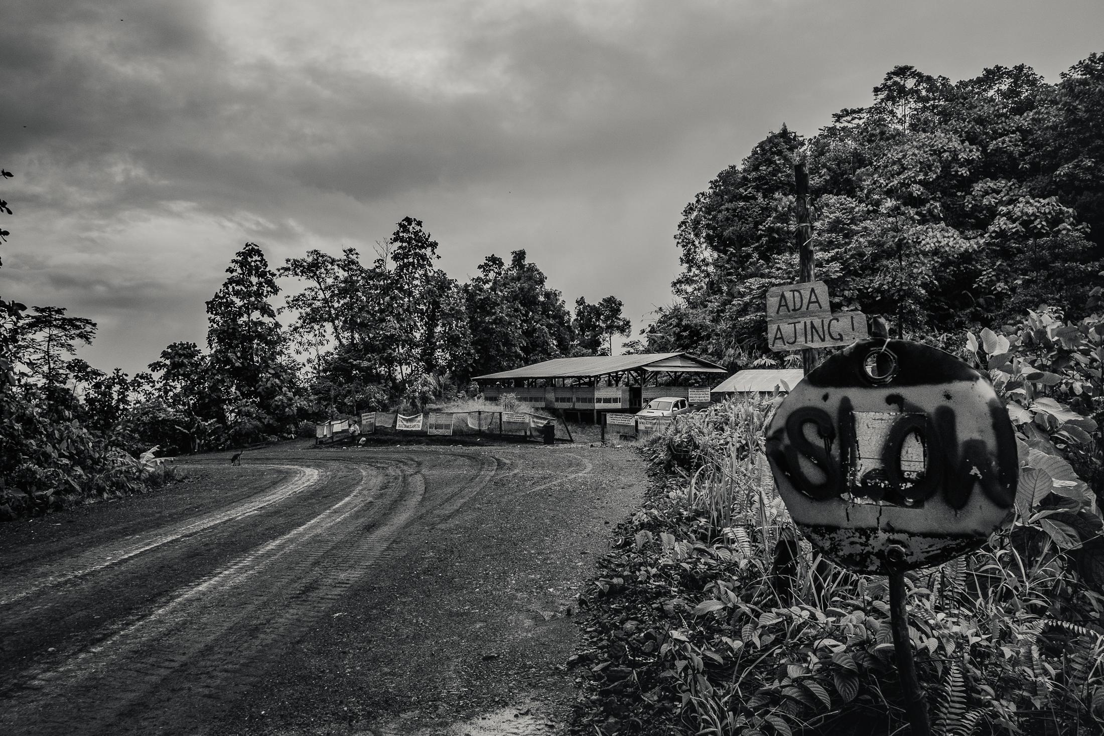 Indigenous Land Rights in Sarawak -  'Kilometre 15' - a protest site and blockade...