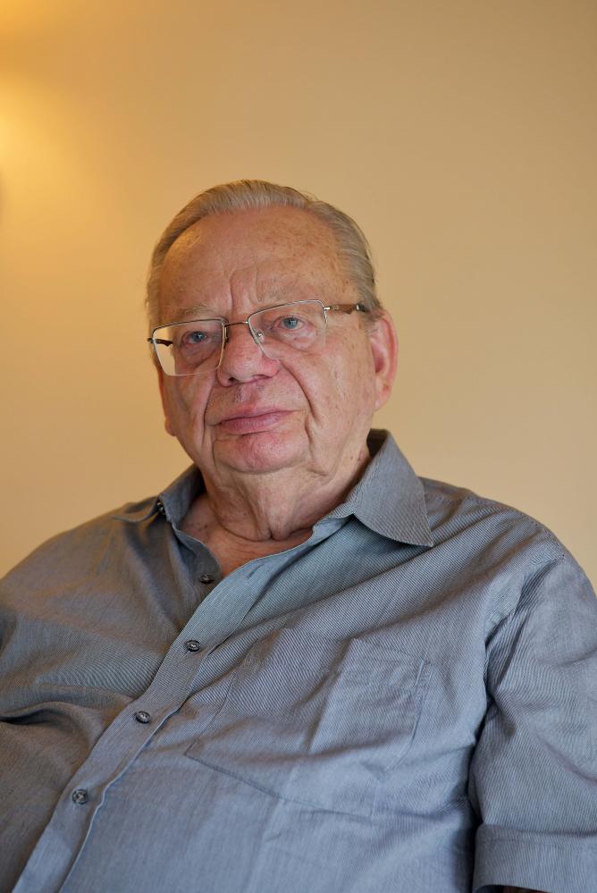 Ruskin Bond - An Indian author of British descent photographed for an interview with The New Indian Express during the Bangalore Literature Festival, 2019