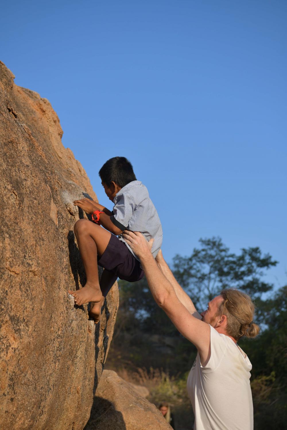 While many like Nick, Yadav and Parashuram would like to expand bouldering in India, the current scenario is far different from their dreams. Russell says, &ldquo;Only the elite can afford as there&rsquo;s a 40% import tax for just a parachute. I wish more could be done, especially for children in and around Hampi. It would be nice to encourage an ordinary Indian who cannot afford a pair of climbing shoes.&rdquo;