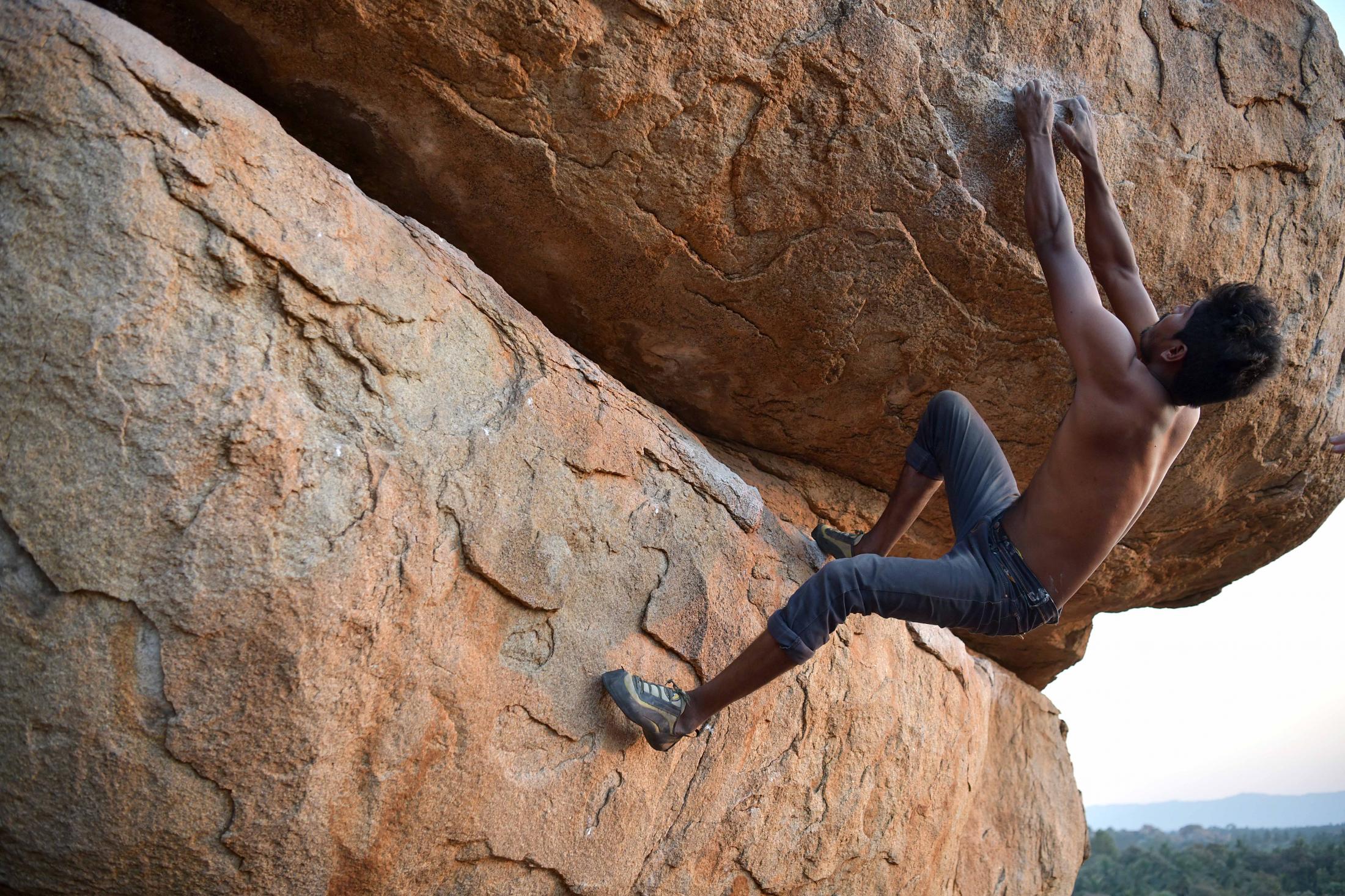 Life on the rocks - Parashuram is a Hampi- based athlete who found the rocks...