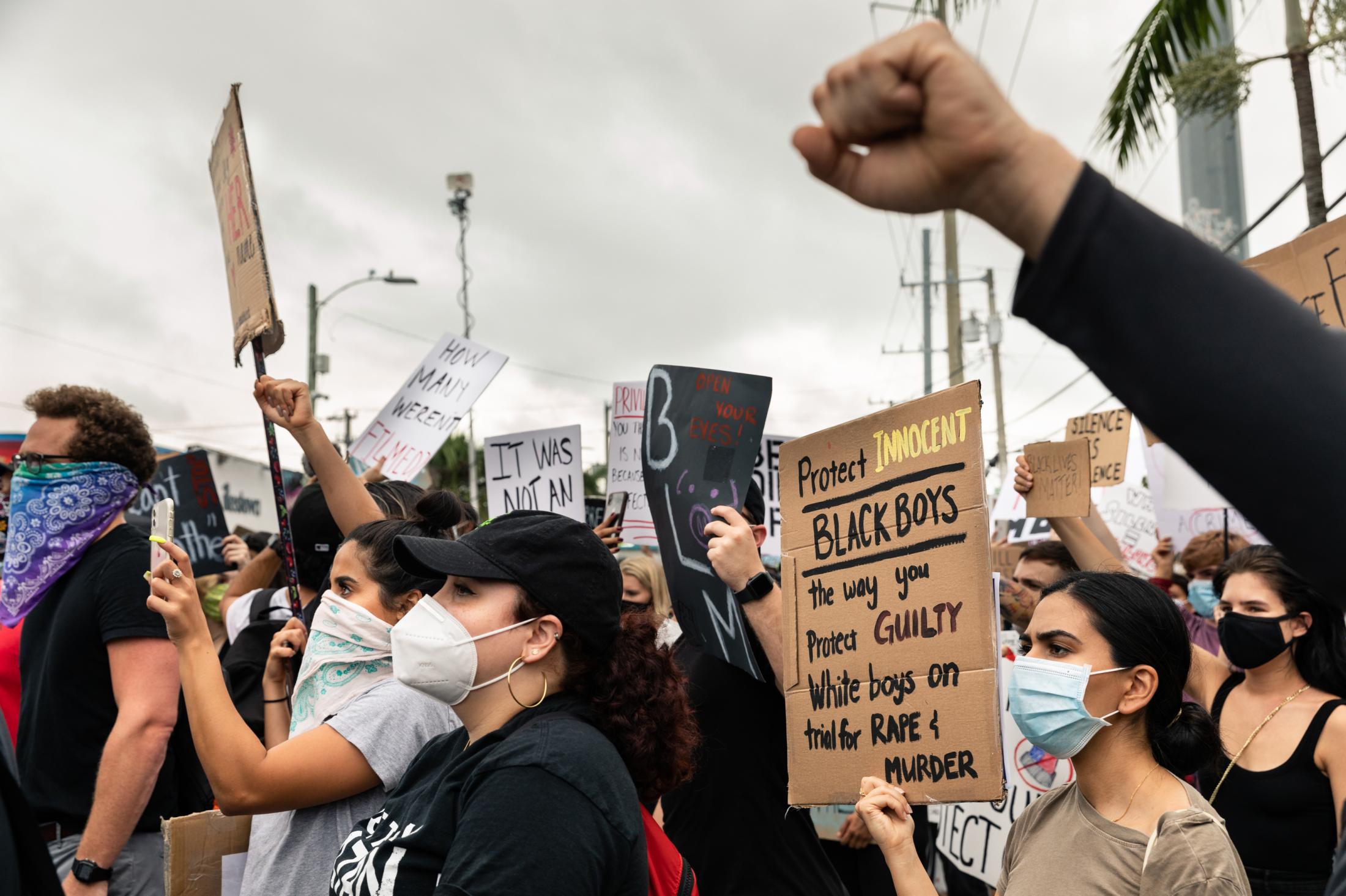 Miami, Black Lives Matter Protests - BLM Protest in Wynwood, Miami, Florida June 5, 2020