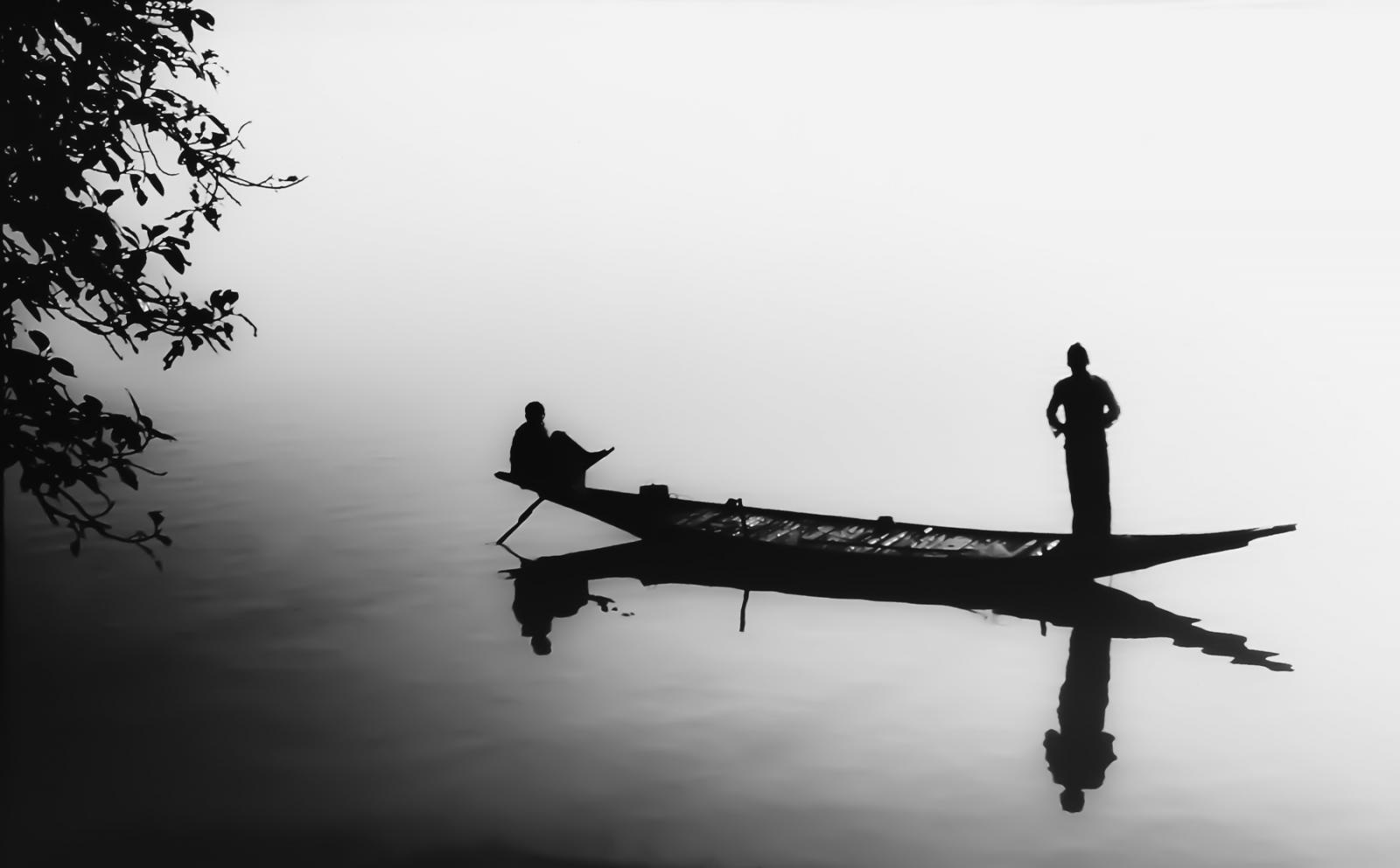 Early morning in the Ganges