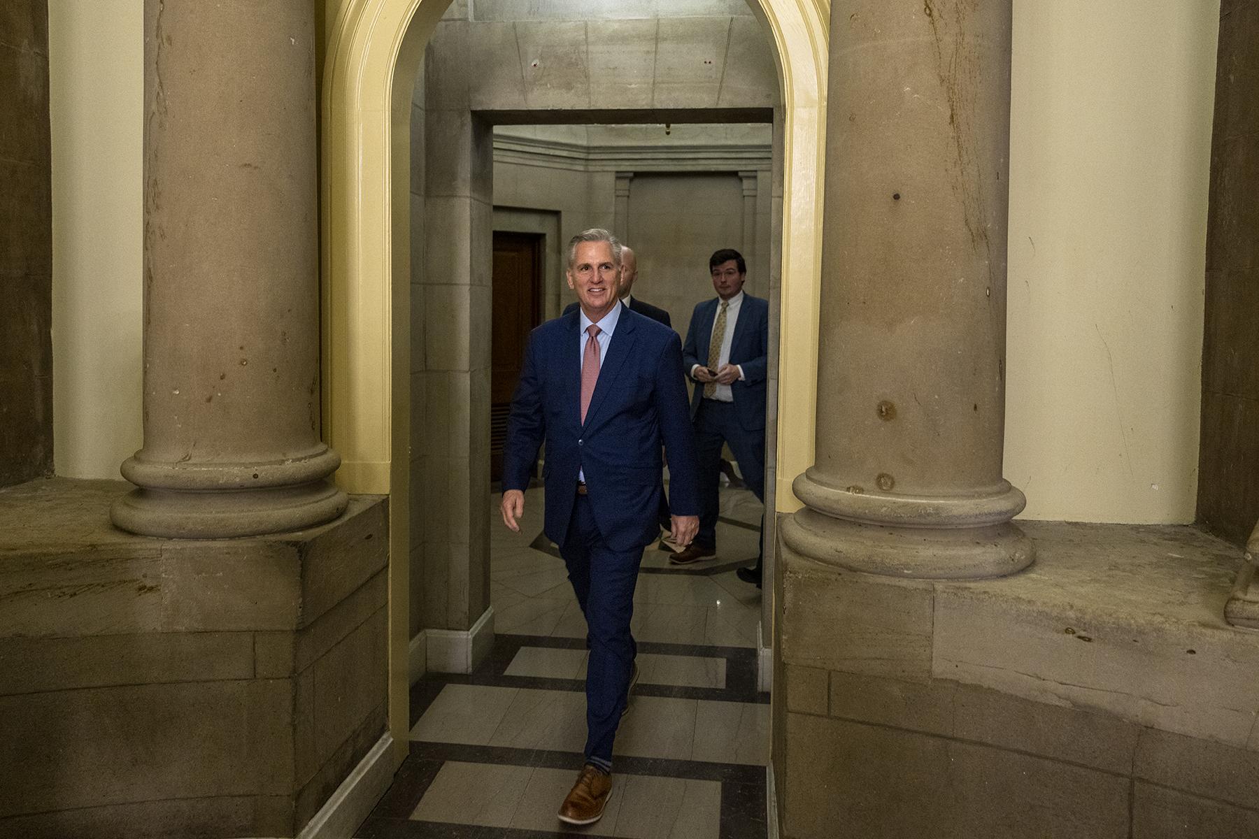 News - Representative Kevin McCarthy (R-CA) leaves the office of...