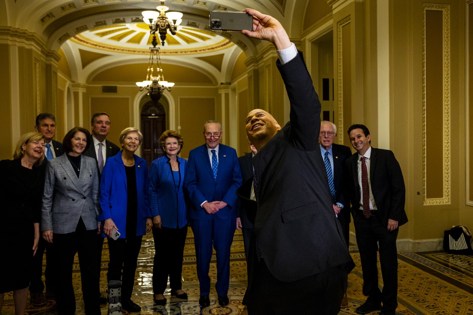 New Jersery Senator Cory Booker...he Capitol on December 8, 2022.