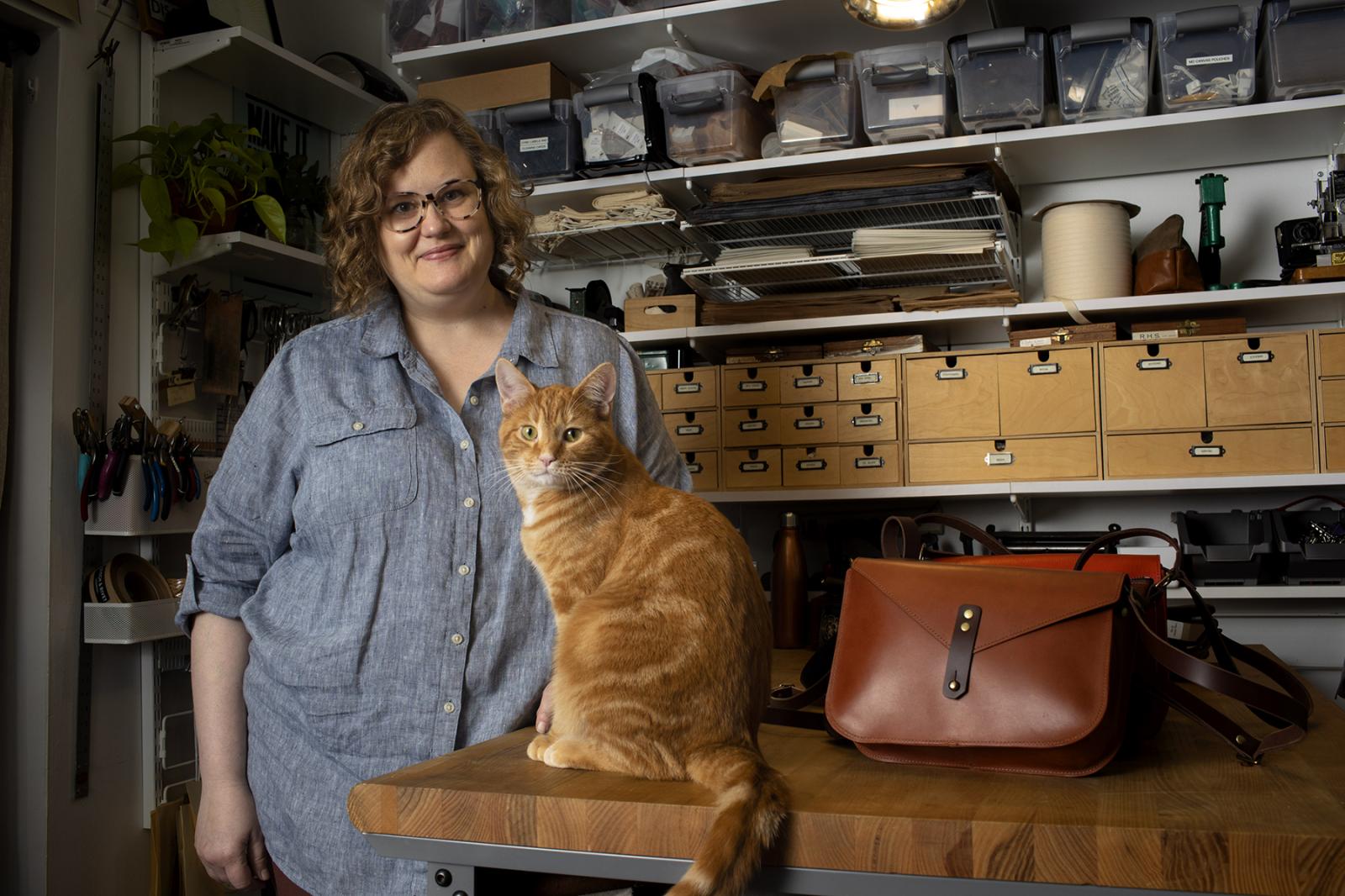 Katie Stack, owner of Stitch and Rivet.