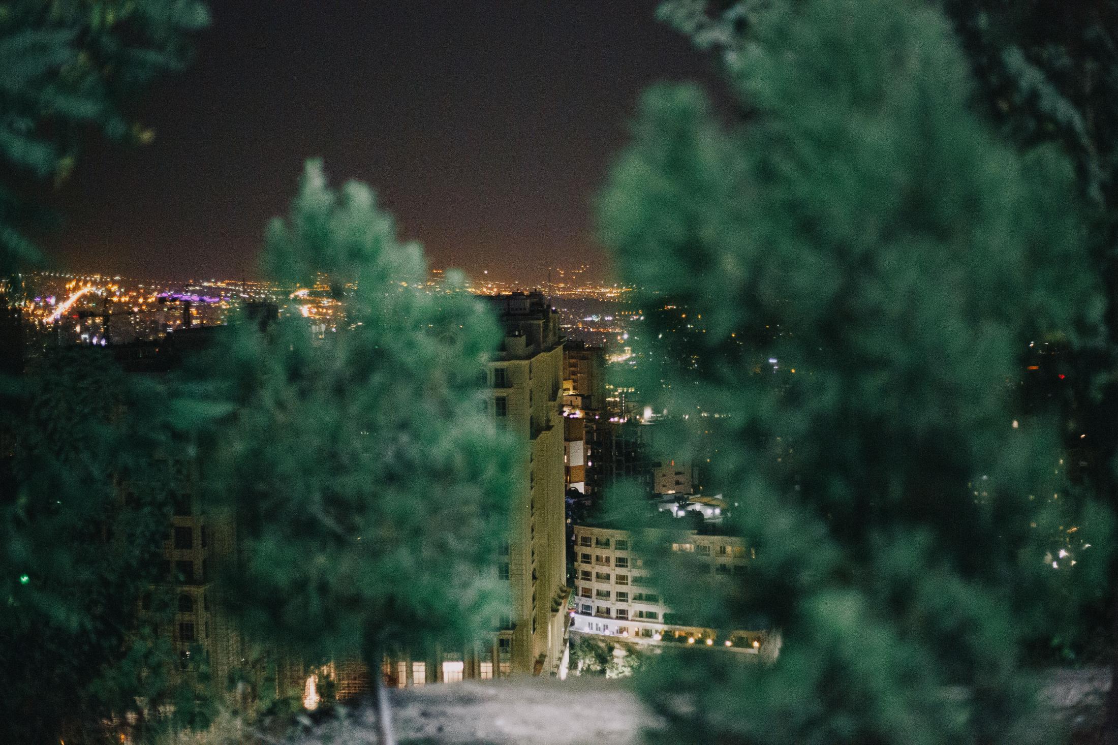 Driving Around, Tehran - A view over Tehran from an amusement park in the north of...