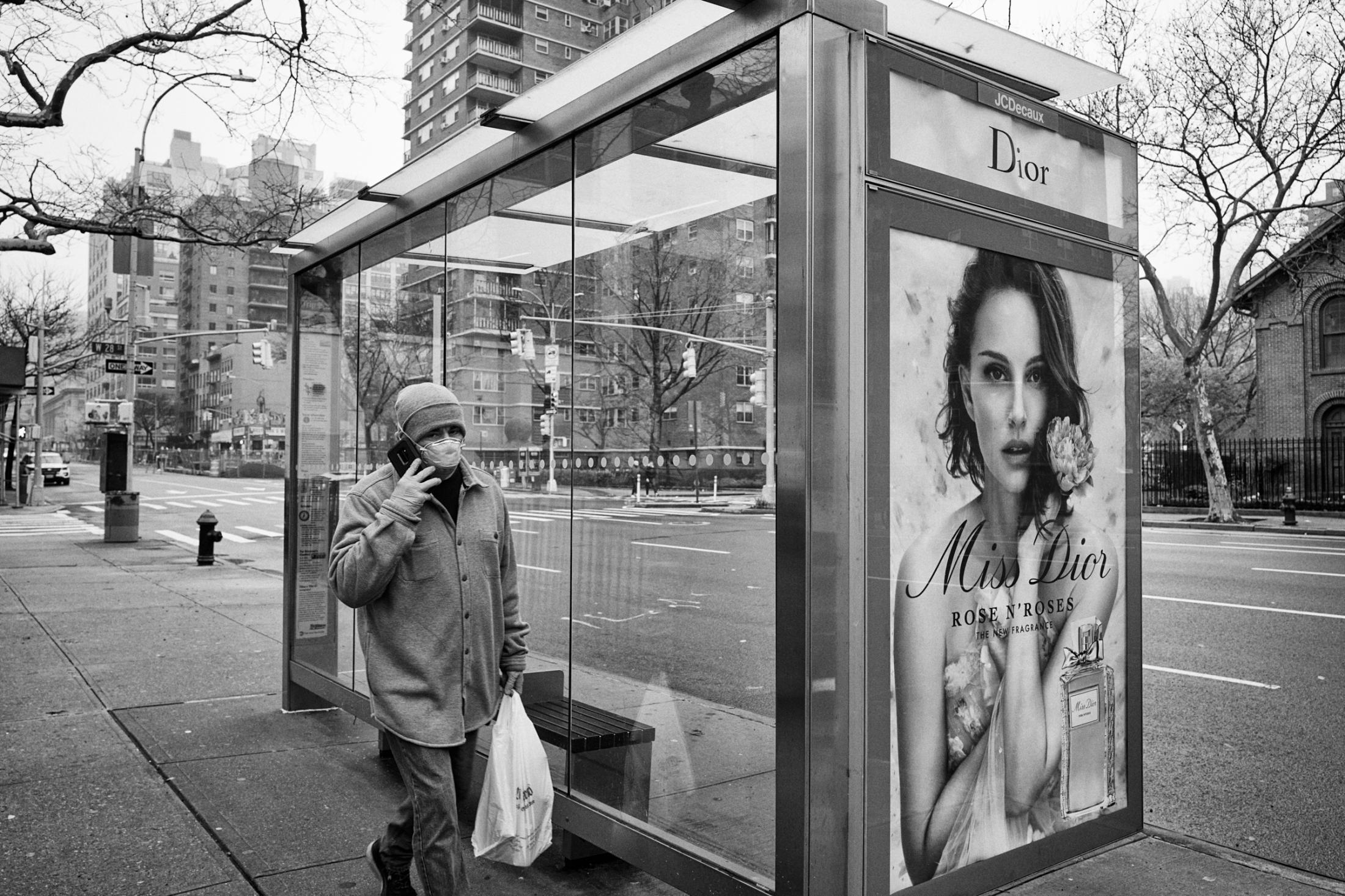 Dire Silence: NYC in Pandemic -  9th Ave., Manhattan, New York. Mar. 29, 2020. 