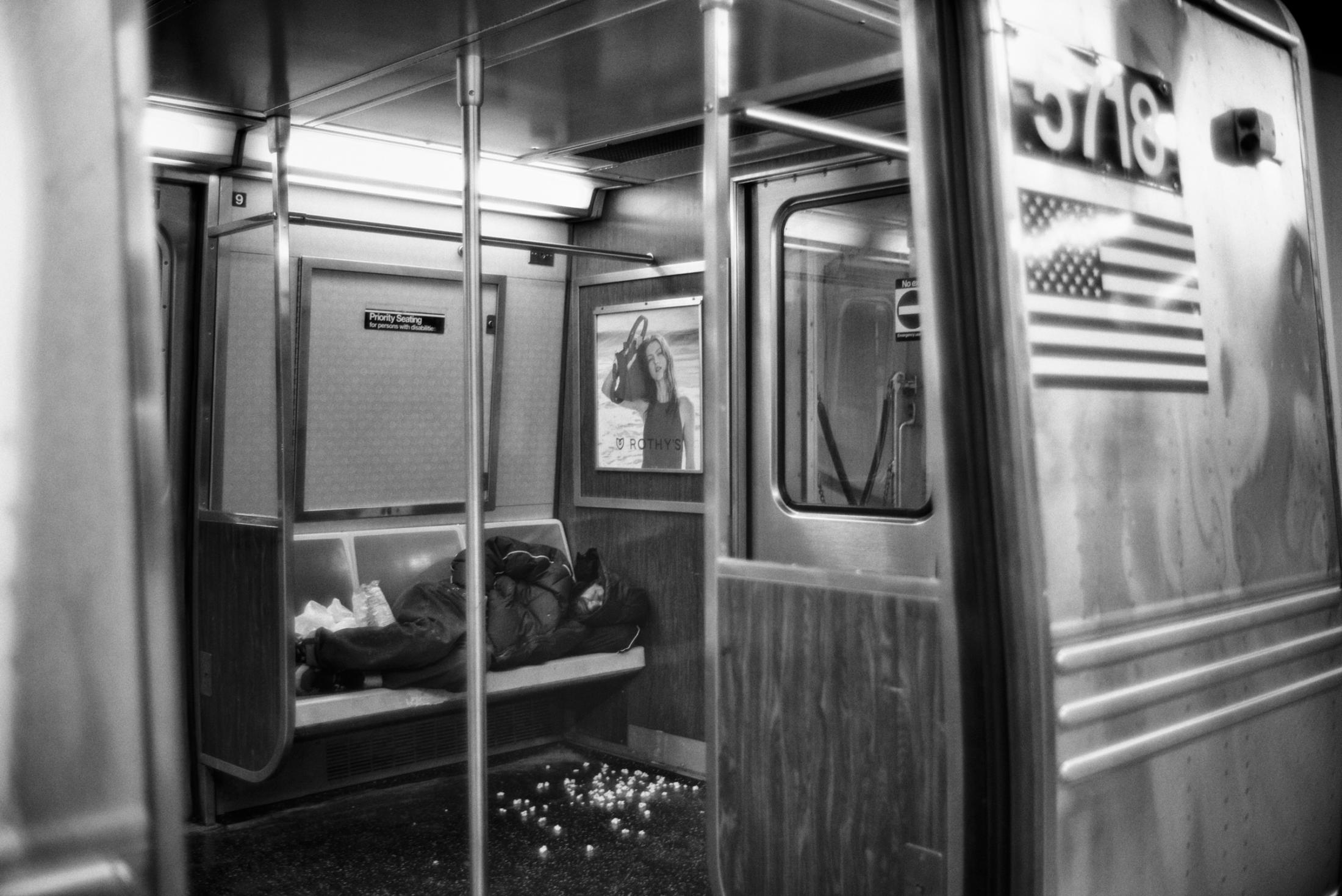 Dire Silence: NYC in Pandemic -  42nd St. subway station, New York. Apr. 11, 2020. 