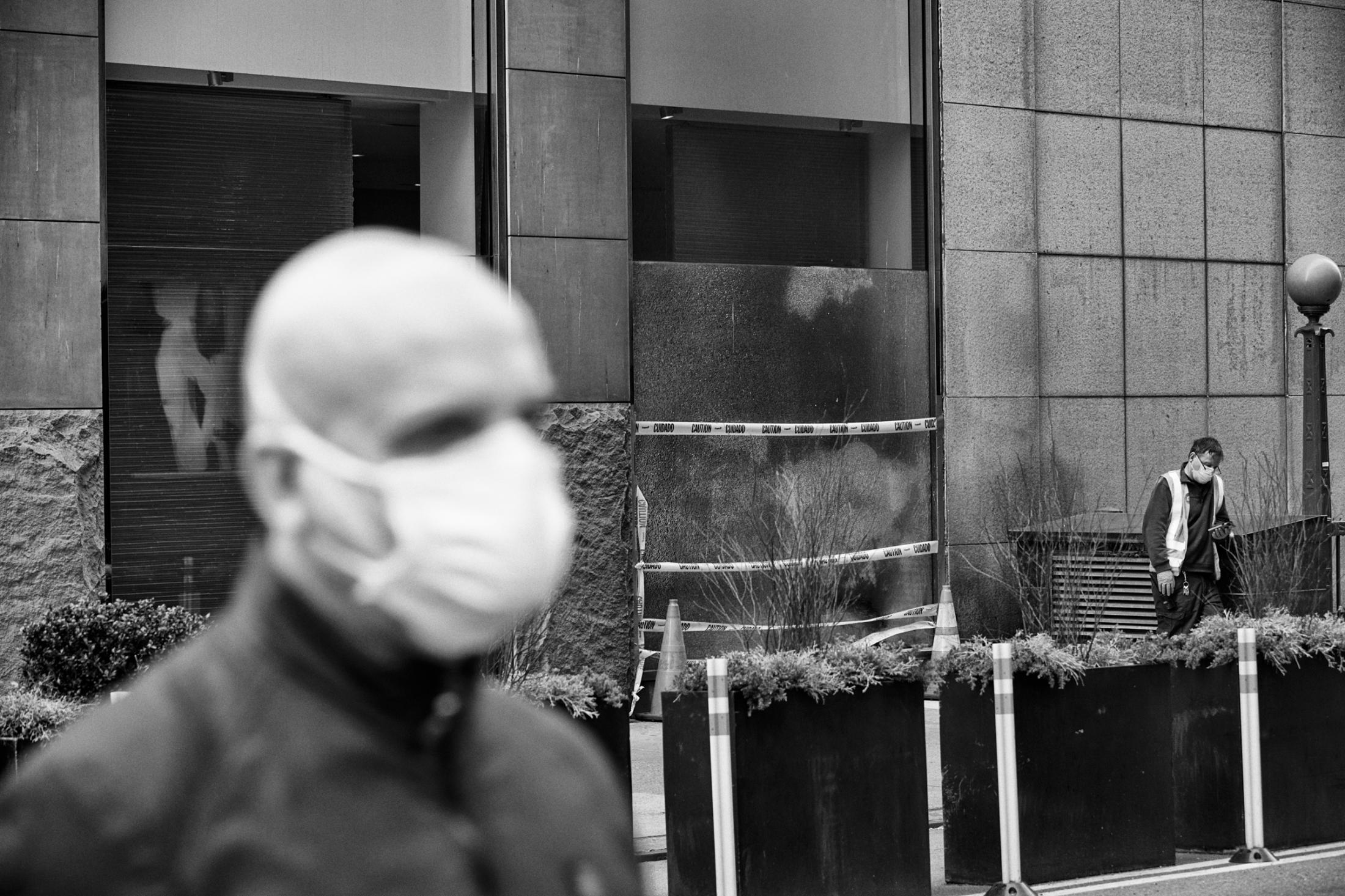 Dire Silence: NYC in Pandemic -  Fifth Avenue, New York. Apr. 12, 2020. 