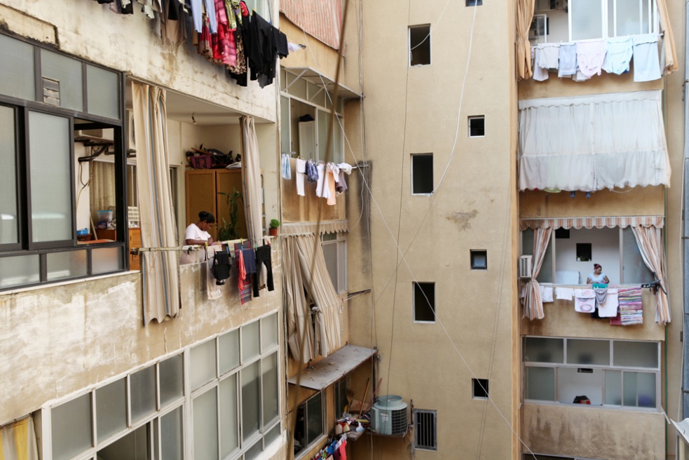 Two maids in their employers homes, Beirut, Lebanon