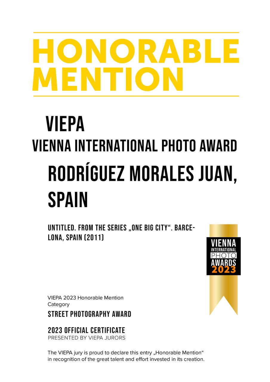 Honorable Mention in Vienna International Photography Awards
