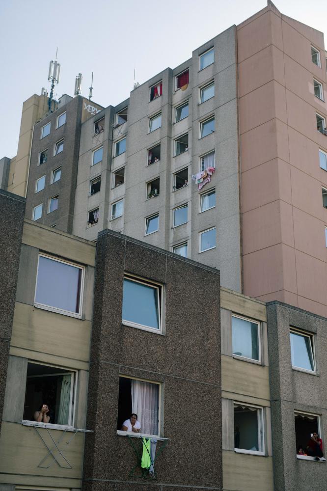 Tower Block Quarantine / "We are also humans" - Residents watch the situation, as slowly people that came...