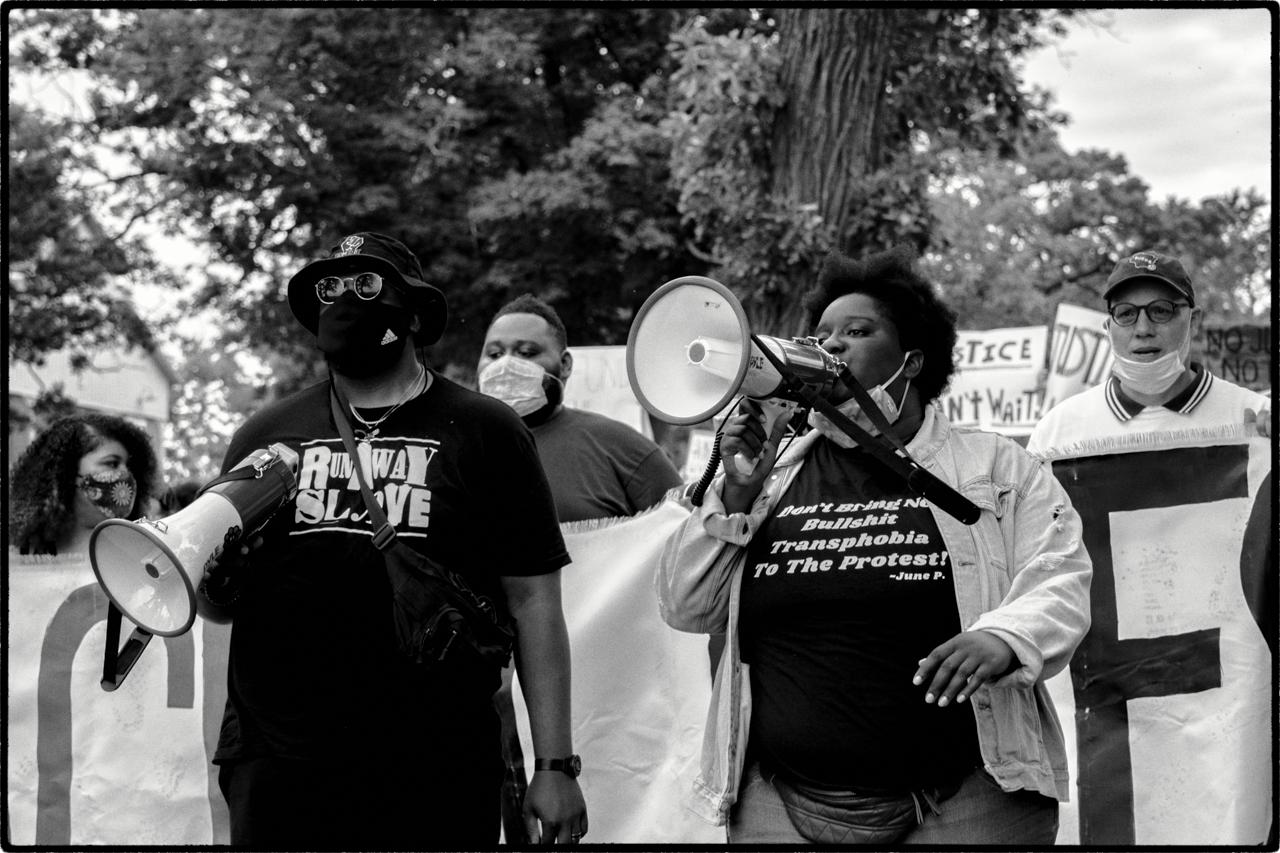 Juneteenth March to Freedom & Mass Bailout (b&w) - 1