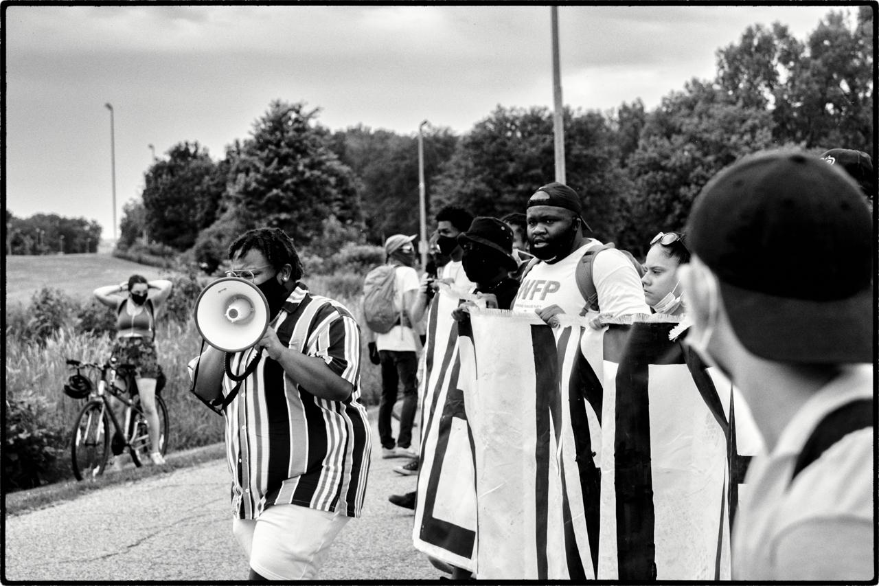 Juneteenth March to Freedom & Mass Bailout (b&w) - 3