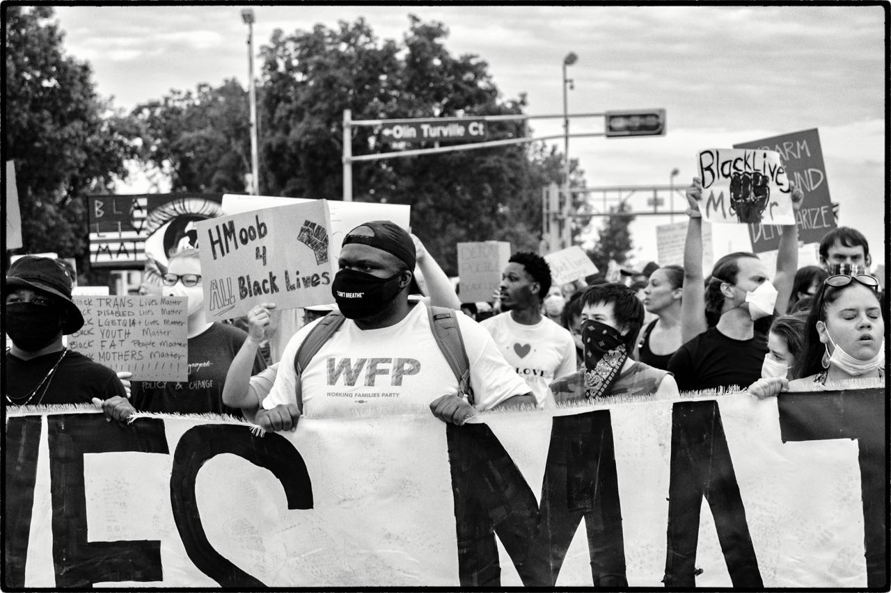 Juneteenth March to Freedom & Mass Bailout (b&w)
