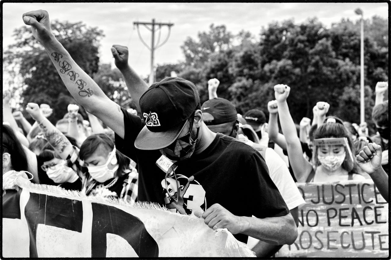 Juneteenth March to Freedom & Mass Bailout (b&w)