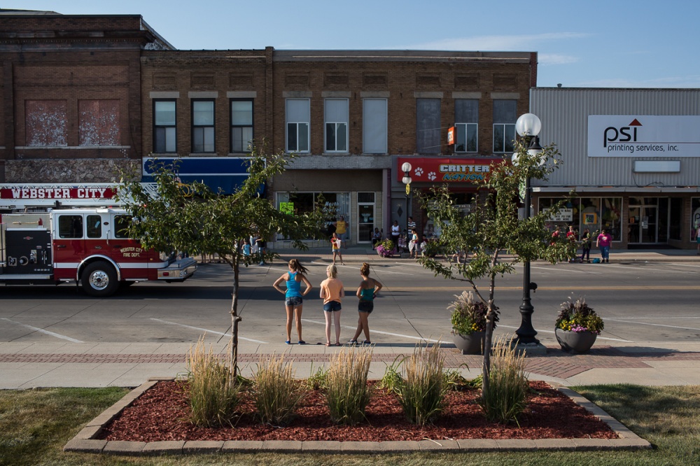 Girls watch the Hamilton County...y 23, 2012 in Webster City, IA.