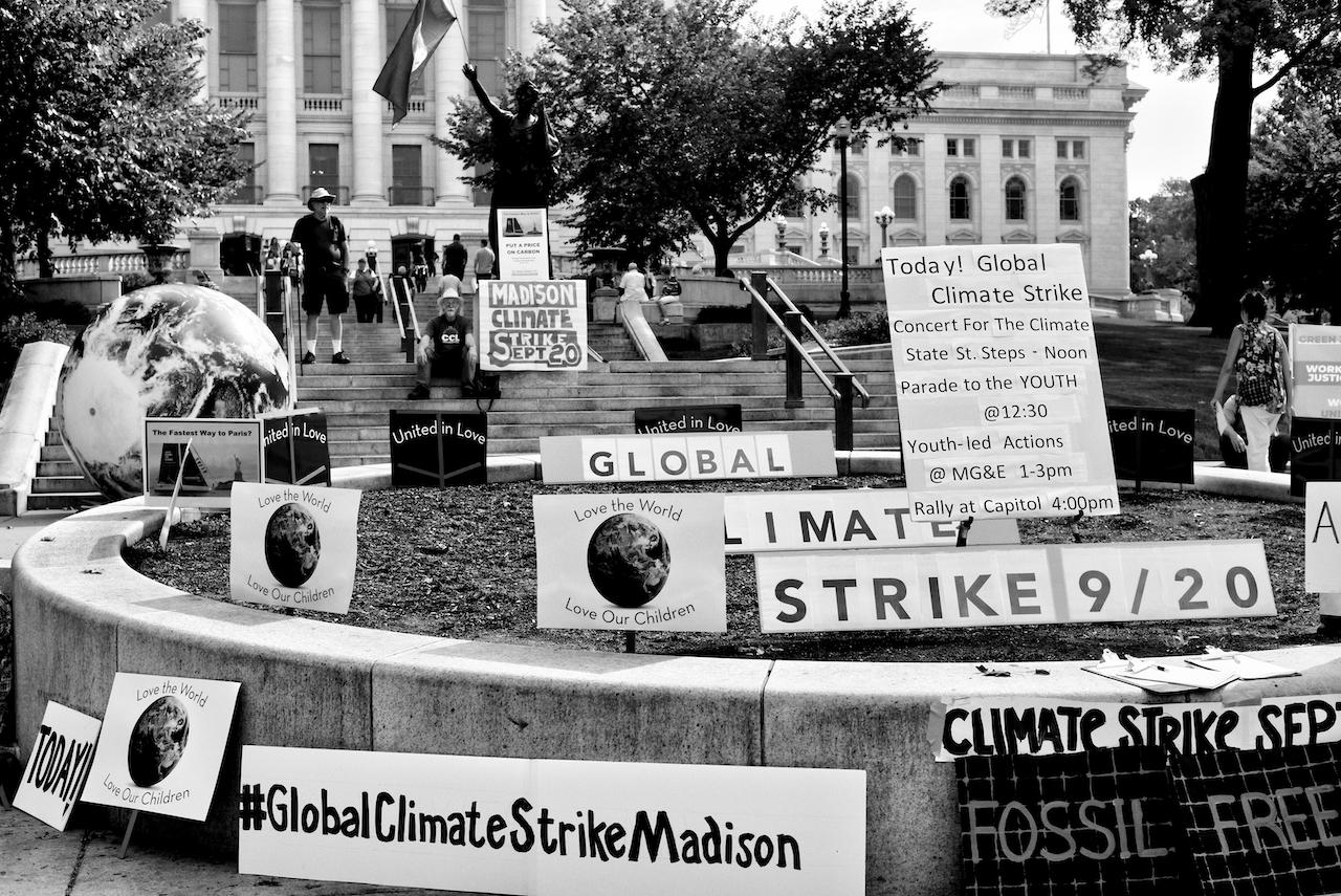 Global Climate Strike - 9/20/19 (b&w)