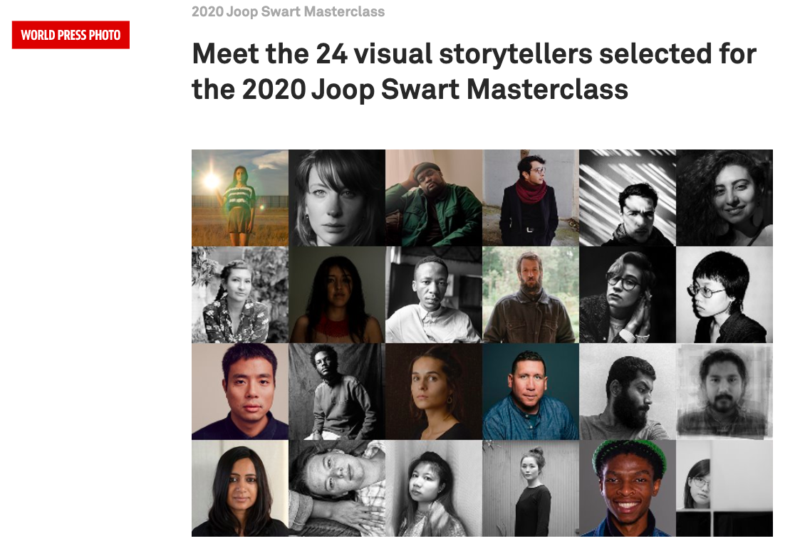 Thumbnail of 2020 Joop Swart Masterclass: Meet the 24 visual storytellers selected for the 2020 Joop Swart Masterclass