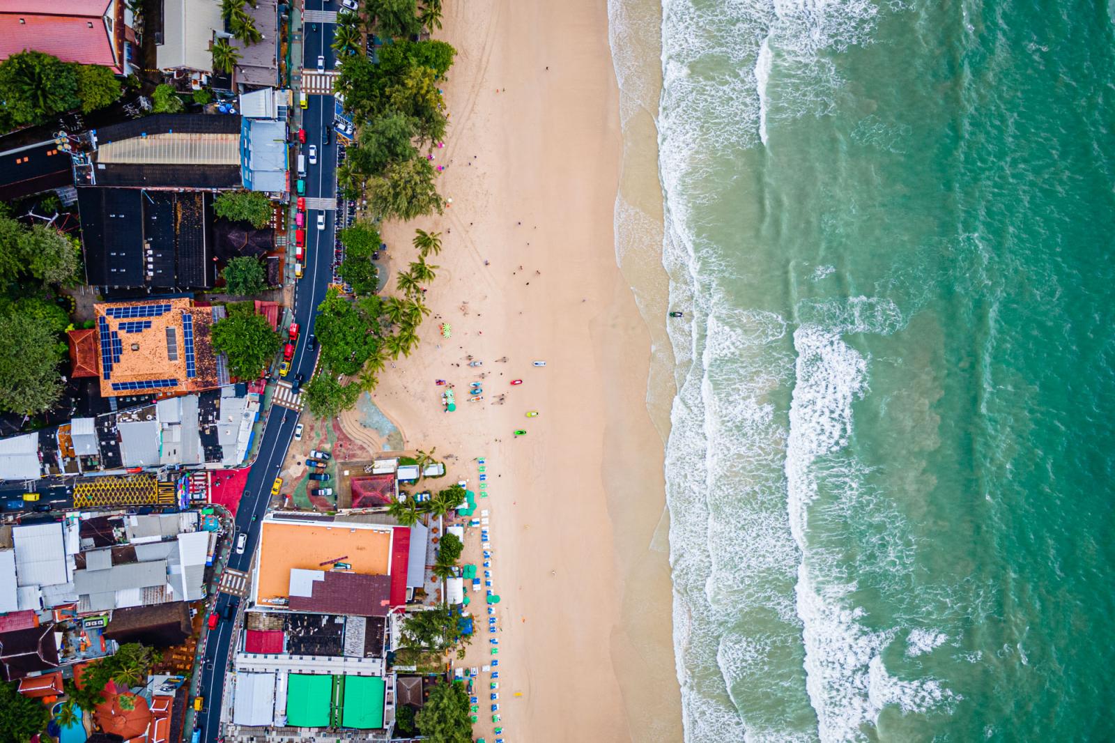 A drone photography shows an ae...ket, Thailand, September 2022. 