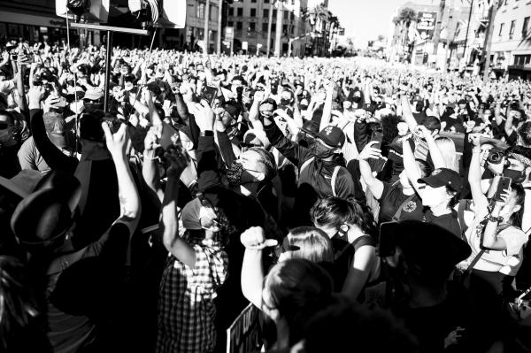 Image from Black Lives Matter 2020 Protests - Black Lives Matter protest in Hollywood organized by BLM...