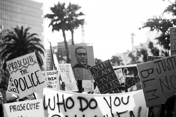 Image from Black Lives Matter 2020 Protests - Weekly "Jackie Lacey Must Go" and "Defund...