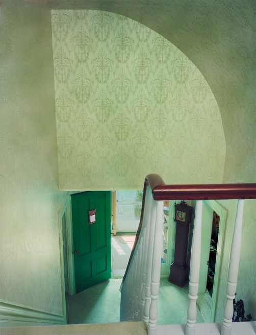 Untitled Interior (green stairwell)