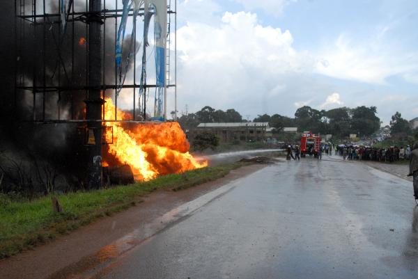 Image from Drake Ssentongo | Fuel Tanker Crash - A fuel tank runs off 
