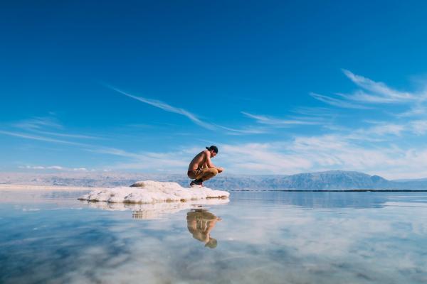 Travel - Dead Sea, Israel  Dead Sea, Arabic Al-Baá¸¥r Al-Mayyit...