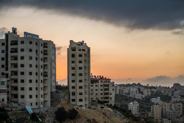 Travel -  Ramallah, Palestine  The sunsets over some derelict...