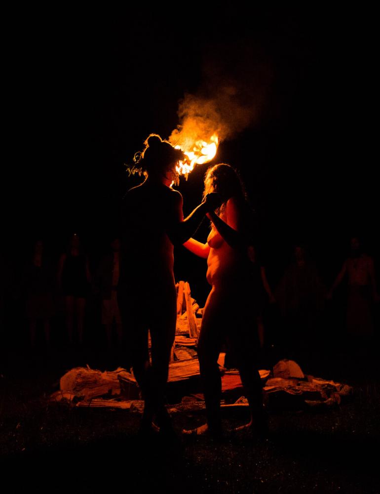  Beltane celebrates the union of the Goddess and the Green Man &ndash; the coming together of male and female energies to create new life.&nbsp; Light a Beltane fire &ndash; Traditionally, fires are lit at Beltane. The word itself originates from the Celtic God &#39;Bel&#39;, meaning &#39;the bright one&#39;, and the Gaelic word &#39;teine&#39;, meaning fire.