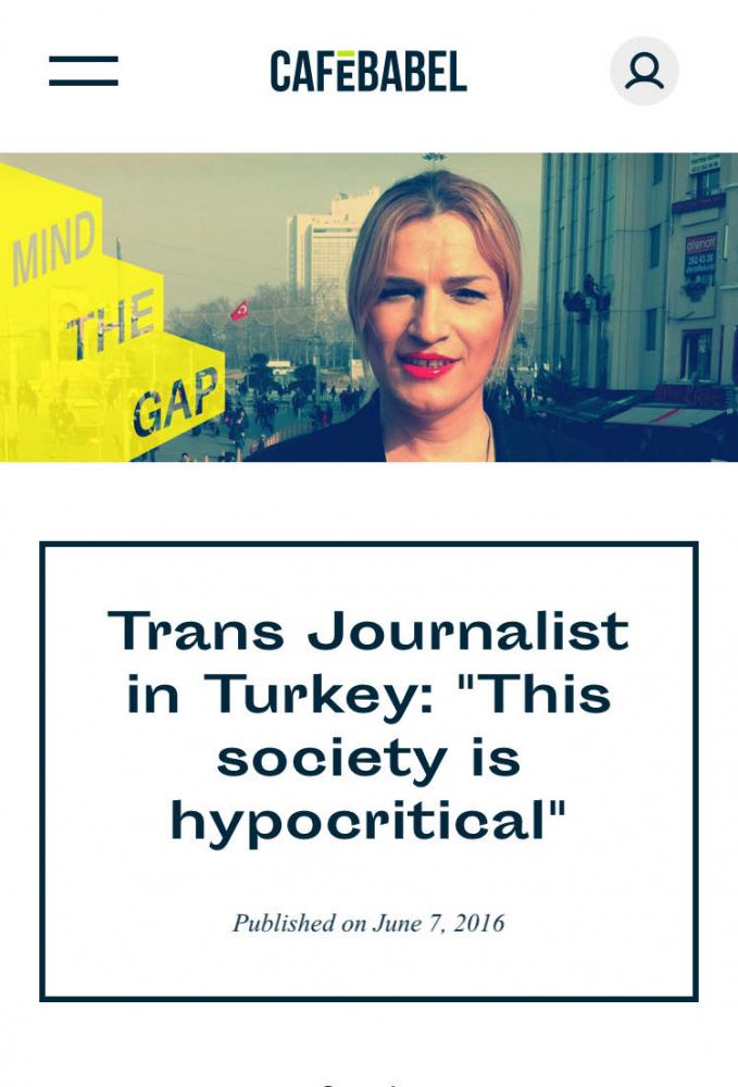 Trans Journalist in Turkey: "This society is hypocritical"