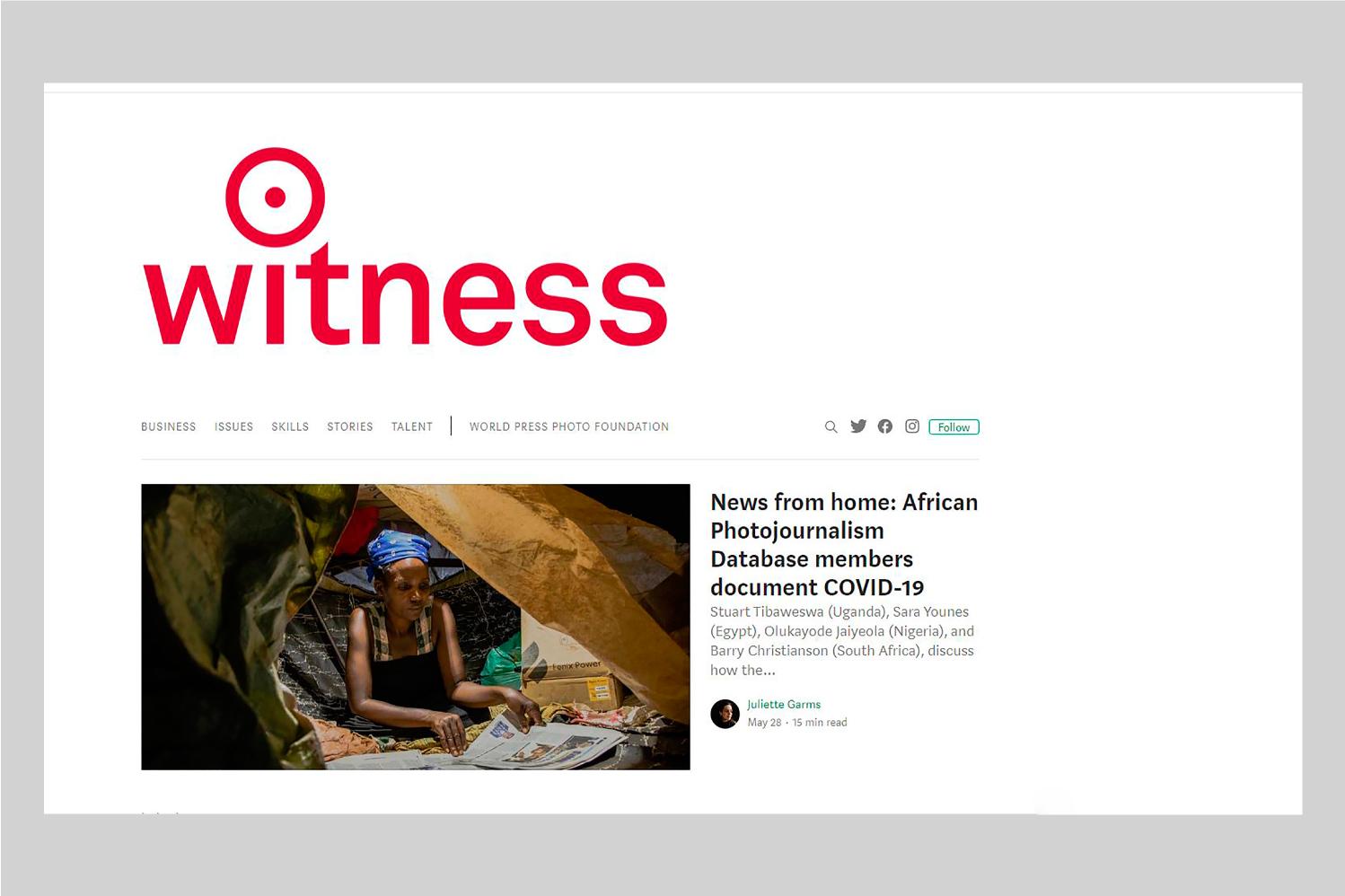 Tearsheets -     Locked At Work  -        Witness Magazine/World...