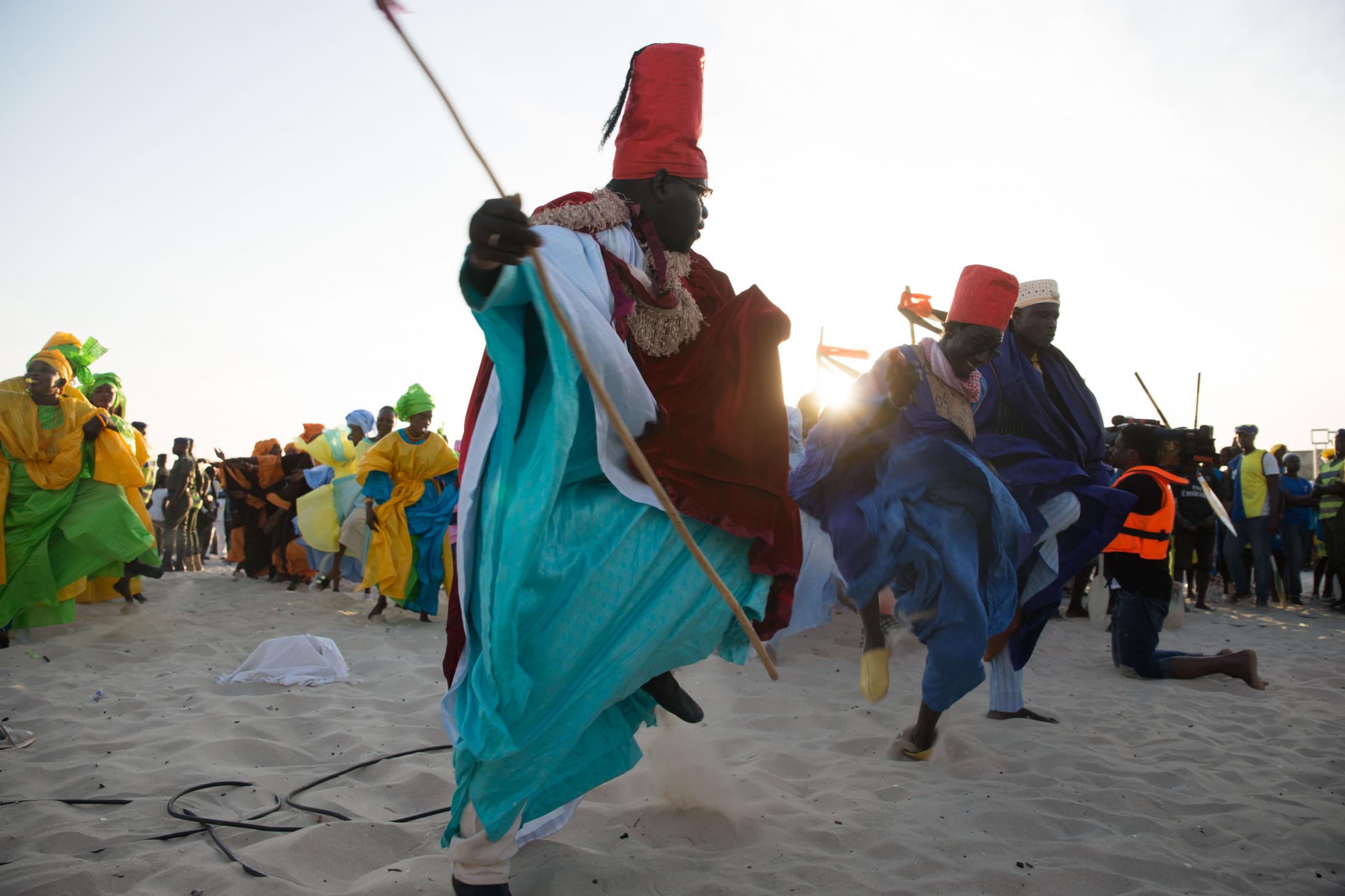 // The perfect stroke - Traditional music and dances as well as speeches by local...