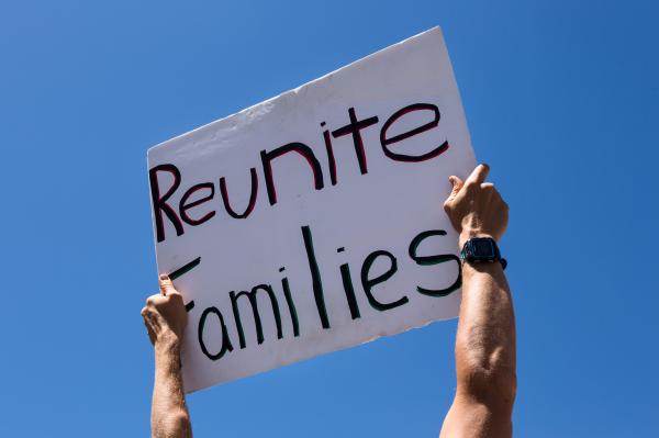 Families Belong Together march and rally on Saturday, June 30, 2018, in San Francisco, CA. Demonstrators march nationwide to demand the Trump administration reunite families, and end family separation at the U.S.- Mexico border. 