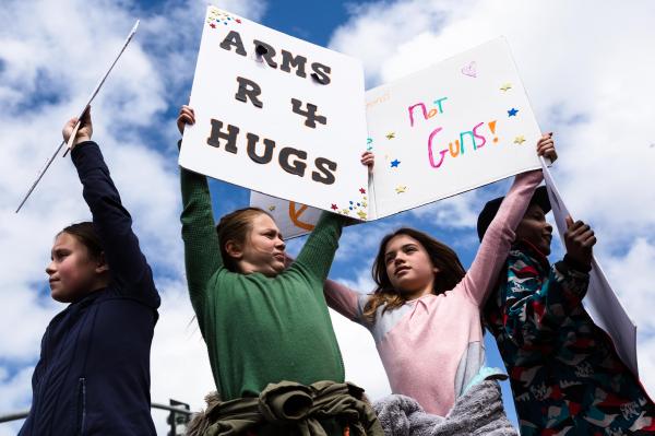 Image from Protests -  Scenes from the March for Our Lives rally on Saturday,...
